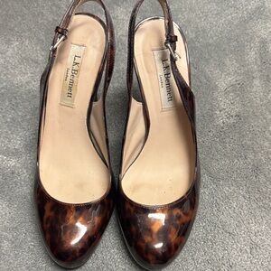 LK Bennett Tortoiseshell Slingback Heels